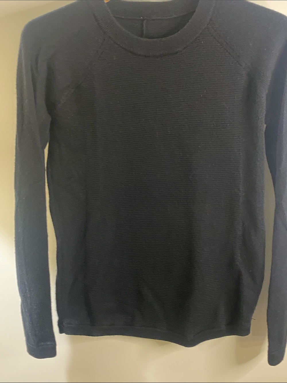 Lululemon  Black Crewneck Sweater